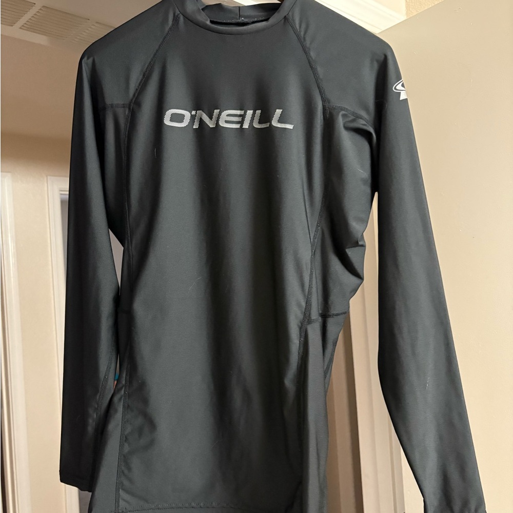 O'Neill Men's Black Swim Rashguard